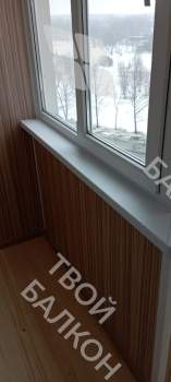 Отделка балкона сапожок с утеплением