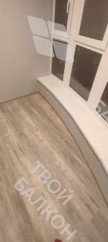 Отделка балкона с утеплением в многоквартирном доме