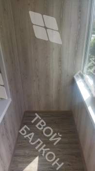 Отделка балкона с утеплением в многоквартирном доме