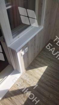 Отделка балкона с утеплением в многоквартирном доме