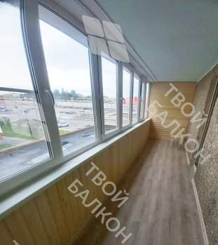 Отделка балкона с утеплением в многоквартирном доме