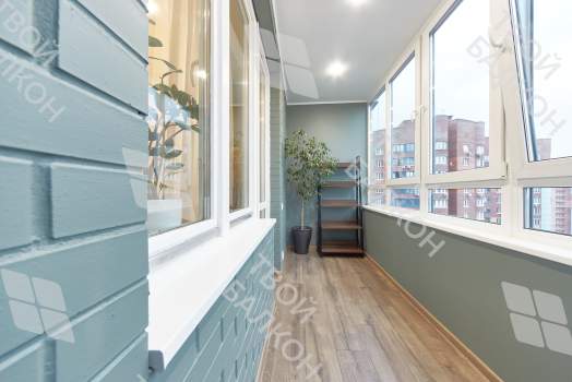 Отделка балкона гипсокартоном с покраской