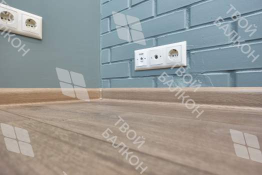 Отделка балкона гипсокартоном с покраской