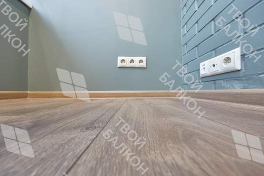 Отделка балкона гипсокартоном с покраской