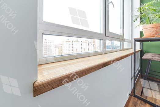 Дизайнерская отделка балкона гипсокартоном с утеплением и остеклением