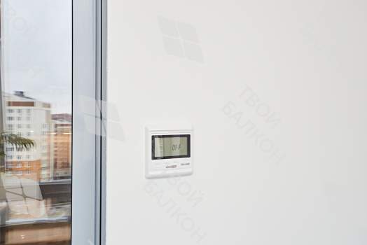 Дизайнерская отделка балкона гипсокартоном с утеплением и остеклением