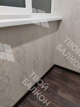 Остекление и отделка балкона под ключ панелями ПВХ и ламинатом