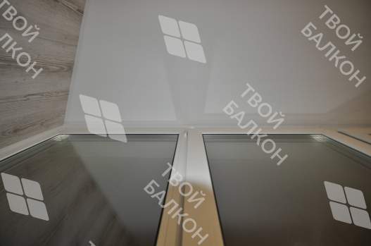Отделка балкона под ключ с теплым остеклением ПВХ Brusbox