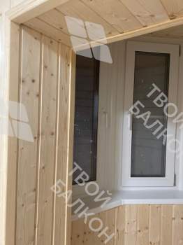 Отделка и утепление эркерного балкона