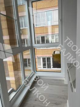 Отделка и утепление балкона Каблук в доме серии ПТ-44