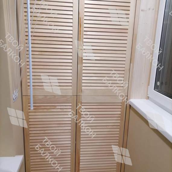 Остекление балкона и установка шкафа и сушилки