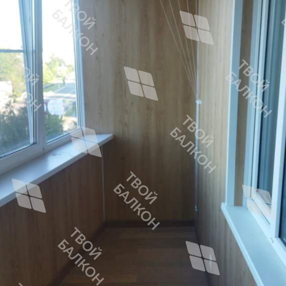 Отделка балкона с утеплением в многоквартирном доме